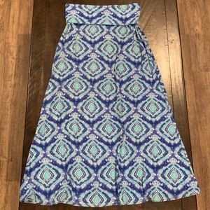 Blue Maxi Skirt